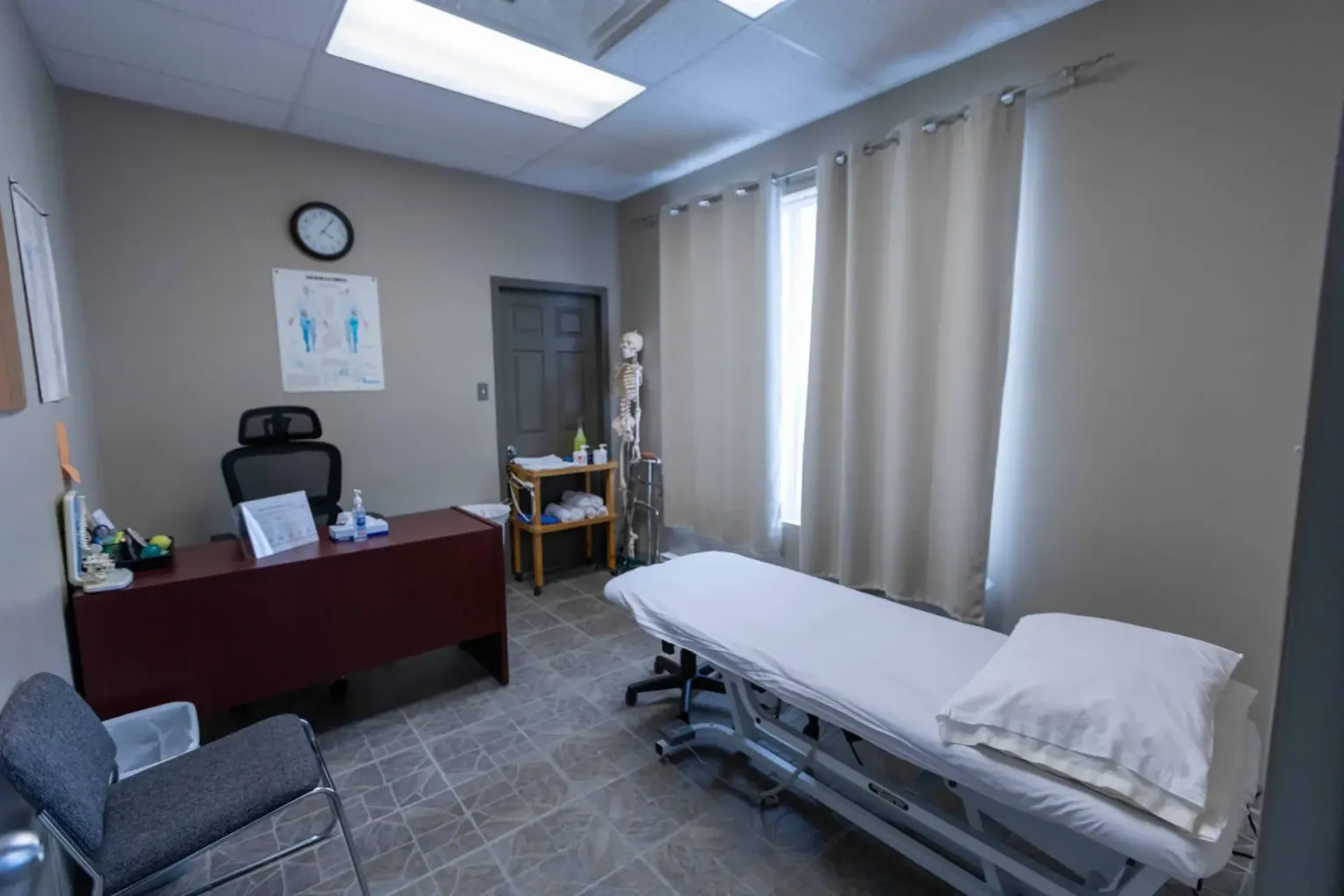 Intérieur de la clinique Physio St-Maurice du boulevard Thibeau